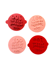 Load image into Gallery viewer, 100 days of school cookie stamp debosser cutter