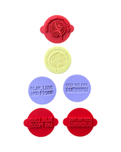 Load image into Gallery viewer, NAIDOC week cookie stamp Aboriginal first nations keep the fire burning Blak Loud Proud