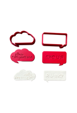 Load image into Gallery viewer, R U Ok? Cookie cutter debosser fondant Are you really ok?RUOK?