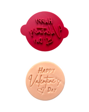Load image into Gallery viewer, Highland cow Valentine's day Cookie Cutter Stamp mooost love in the hair