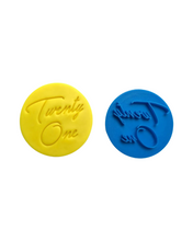 Load image into Gallery viewer, Number birthday cookie Stamp 16 18 21 30 40 50 60 70 80 90