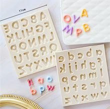 Load image into Gallery viewer, Rounded font Alphabet Number Silicone Mould Captial Letter