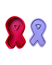 Load image into Gallery viewer, Biggest Morning Tea cookie stamp Cancer Council Teapot teacup cancer ribbon cookie cutter