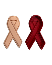 Load image into Gallery viewer, Breast Cancer Awareness Cookie Cutter Stamp cancer logo flight glove