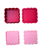 Load image into Gallery viewer, Wavy Border Debosser Cutter rectangle round square