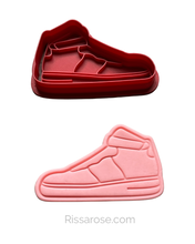 Load image into Gallery viewer, Basketball shoe Cookie Cutter Stamp Sport sneaker mini cupcake topper