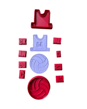 Load image into Gallery viewer, Netball bibs cookie cutter Sport Top Jersey position