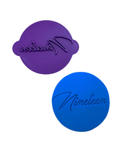 Load image into Gallery viewer, Number birthday cookie Stamp 16 18 21 30 40 50 60 70 80 90