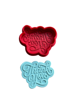 Load image into Gallery viewer, Thank you cookie cutter debosser teacher coach mother's day