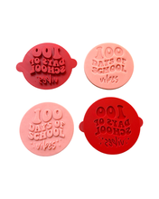 Load image into Gallery viewer, 100 days of school cookie stamp debosser cutter