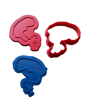 Load image into Gallery viewer, Catholic Cross Rosary Necklace Cookie Cutter debosser