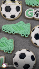 Load image into Gallery viewer, Football soccer Cookie Cutter Stamp shoes jersey goal love