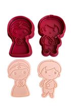 Load image into Gallery viewer, Korean boy girl Cookie Cutter Stamp traditional clothes Hanbok Seollal