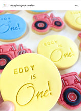 Load image into Gallery viewer, Is One Cookie Stamp 1st Birthday personalised Cookie Fondant Embosser Cake Decoration Baby Birthday