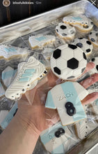 Load image into Gallery viewer, Football soccer Cookie Cutter Stamp shoes jersey goal love