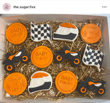 Load image into Gallery viewer, Racing Cookie Cutter Stamp Helmet Tire Flag