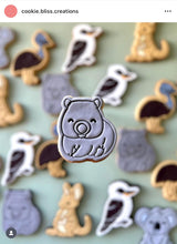 Load image into Gallery viewer, Australian Animals Cookie Cutter Stamp Koala Crocodile Kangaroo Platypus Wombats Emu Tasmanian Devil Cockatoos