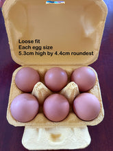 Load image into Gallery viewer, Multi colour egg cartons PYO cookie Easter Cookie Box Craft Material Half dozen