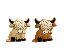 Load image into Gallery viewer, Highland Cow Cookie Cutter Stamp Full Body Head Mini