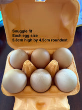 Load image into Gallery viewer, Multi colour egg cartons PYO cookie Easter Cookie Box Craft Material Half dozen