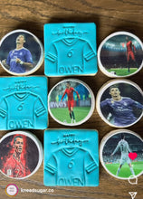 Load image into Gallery viewer, Football soccer Cookie Cutter Stamp shoes jersey goal love
