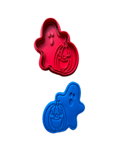 Load image into Gallery viewer, Cute ghost Cookie Cutter Stamp Halloween pumpkin