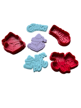 Load image into Gallery viewer, Christmas Grinch Cookie Cutters Debosser Grinch hohoho
