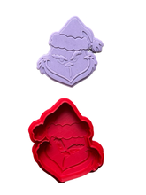 Load image into Gallery viewer, Christmas Grinch Cookie Cutters Debosser Grinch hohoho