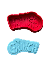 Load image into Gallery viewer, Christmas Grinch Cookie Cutters Debosser Grinch hohoho