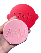 Load image into Gallery viewer, Custom initial cookie debosser Wedding Engagement