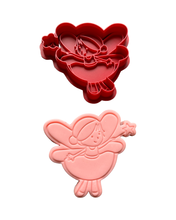 Load image into Gallery viewer, Fairy cookie cutter Stamp mushroom bow girls birthday