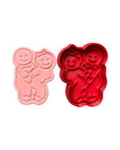 Load image into Gallery viewer, Naughty Ginger Bread Cookie Cutter Stamp