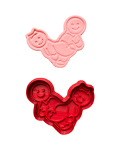 Load image into Gallery viewer, Naughty Ginger Bread Cookie Cutter Stamp