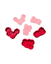Load image into Gallery viewer, Naughty Ginger Bread Cookie Cutter Stamp