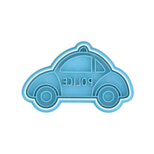 Load image into Gallery viewer, Vehicles Cookie Cutter Stamp tractor taxi firetruck police ambulance school bus double bus Beetle rubbish truck