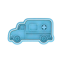 Load image into Gallery viewer, Vehicles Cookie Cutter Stamp tractor taxi firetruck police ambulance school bus double bus Beetle rubbish truck