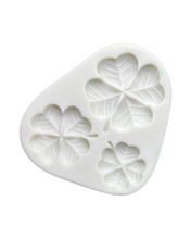Load image into Gallery viewer, Clover leaves Silicone Mould lucky leaf St Patrick's Day Cake Fondant Sugarcraft Soap floral theme