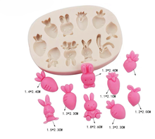 Load image into Gallery viewer, Easter Silicone Mould mini Rabbit carrot