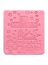 Load image into Gallery viewer, Large PYO Eid cookie cutter Muslim boy girl Fondant Ramadan Mubarak Embosser Hijab