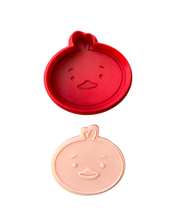 Load image into Gallery viewer, Farm animals head face cookie cutters debosser chicken horse lamb cow pig Moo