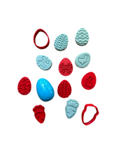 Load image into Gallery viewer, Mini easter cookie cutter fondant egg hunt cookie