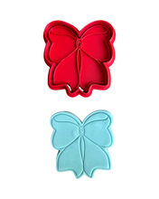 Load image into Gallery viewer, Fairy cookie cutter Stamp mushroom bow girls birthday
