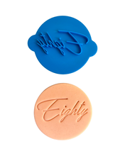 Load image into Gallery viewer, Number birthday cookie Stamp 16 18 21 30 40 50 60 70 80 90