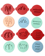 Load image into Gallery viewer, Eid Mubarak Cookie Fondant Embosser Moon Eid al-Fitr Mosque stamp