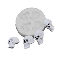 Load image into Gallery viewer, Skeleton head silicone mould Halloween