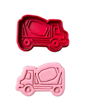 Load image into Gallery viewer, Construction cookie cutter transport embosser - Crane Forklift Concrete mixer/cement truck