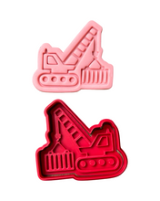 Load image into Gallery viewer, Construction cookie cutter transport embosser - Crane Forklift Concrete mixer/cement truck