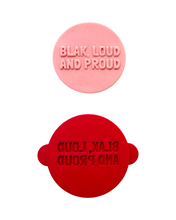 Load image into Gallery viewer, NAIDOC week debosser cookie raised stamp Aboriginal first nations keep the fire burning Blak Loud Proud