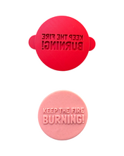 Load image into Gallery viewer, NAIDOC week debosser cookie raised stamp Aboriginal first nations keep the fire burning Blak Loud Proud