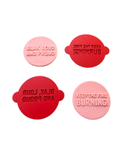 Load image into Gallery viewer, NAIDOC week debosser cookie raised stamp Aboriginal first nations keep the fire burning Blak Loud Proud